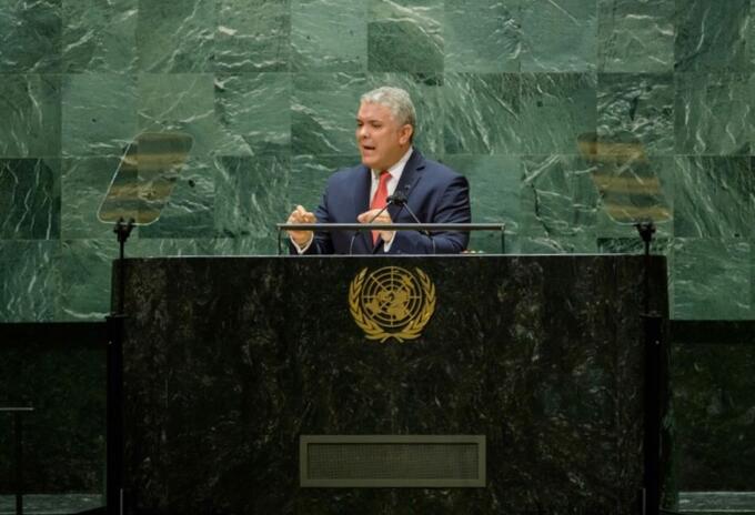 Presidente Iván Duque ante la ONU