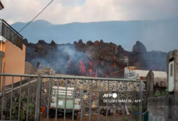 Lava del volcán Cumbre Vieja, Canarias