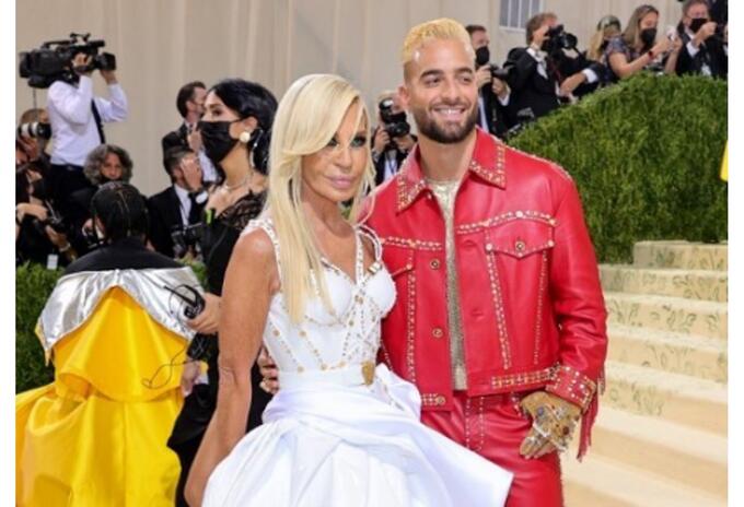 Maluma y Donatella Versace