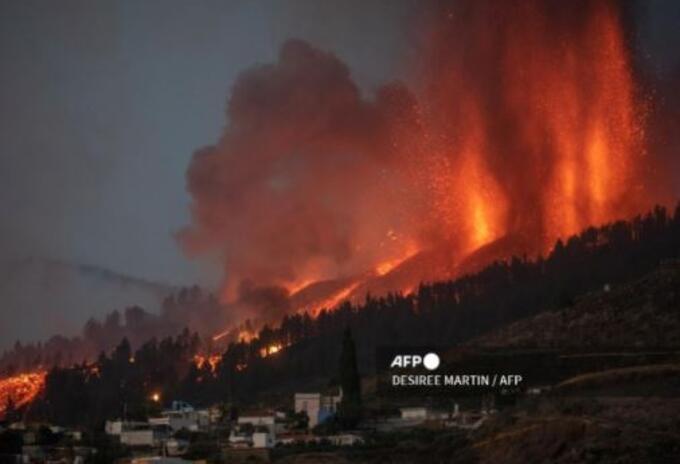 Volcán Cumbre Vieja en La Palma