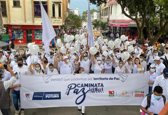 Marcha, paz, Arauca, violencia, rechazo