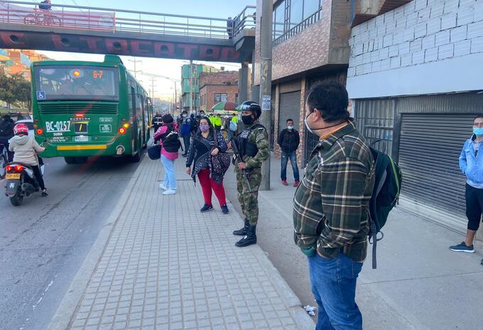Patrullajes de la Policía Militar ya comenzaron en Bogotá