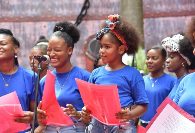 Niños de la zona insular de Cartagena llegan con su música al Teatro Colón en Bogotá