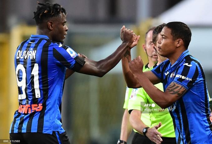 Duván Zapata y Luis Muriel, Atalanta