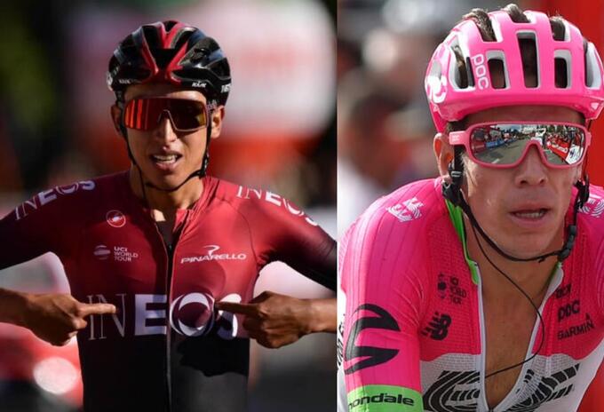 Egan Bernal y Rigoberto Urán Egan Bernal y Rigoberto Urán