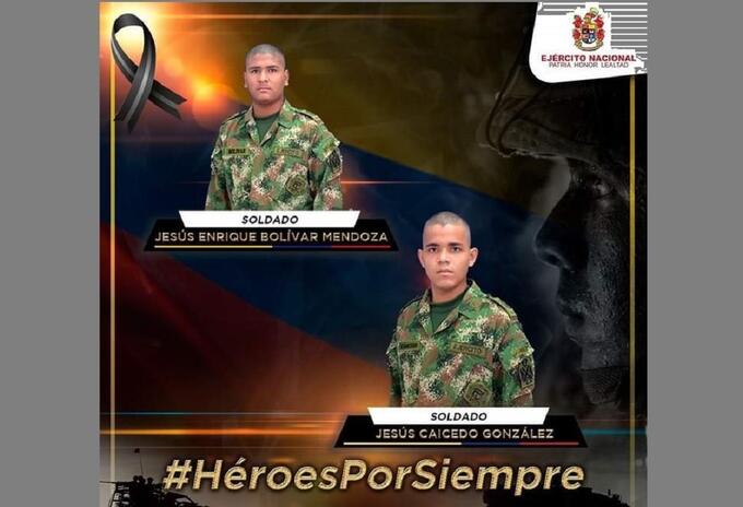 Dos soldados fallecieron en un jagüey en el corregimiento de Cuatro Vientos, municipio de El Paso (Cesar).
