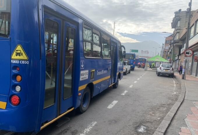 Bus del SITP, en Bogotá