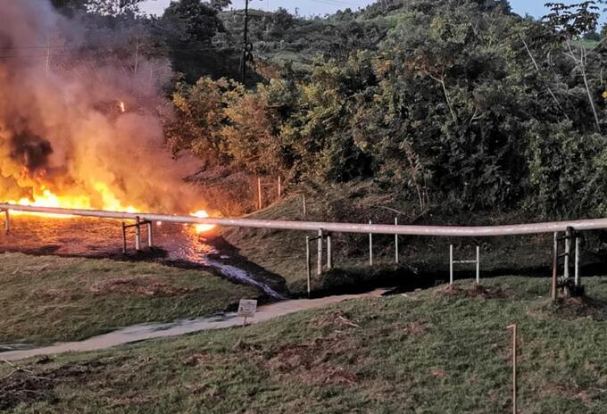 El ELN se atribuyó atentados ocurridos contra Ecopetrol en Santander