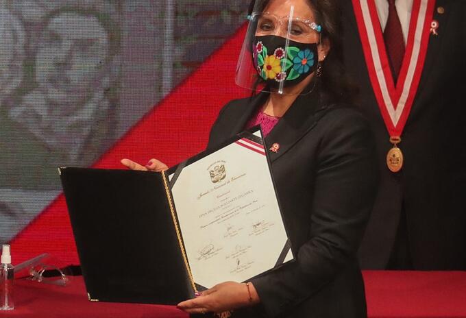 Dina Boluarte, vicepresidenta de Perú