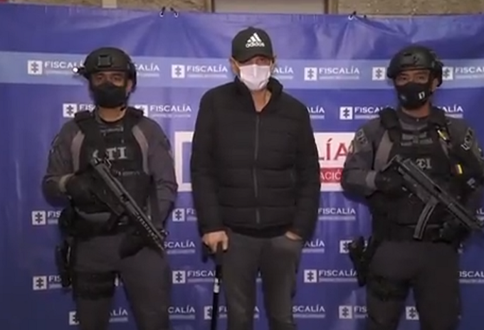 Emilio Tapias en ingreso a la Cárcel La Picota en Bogotá