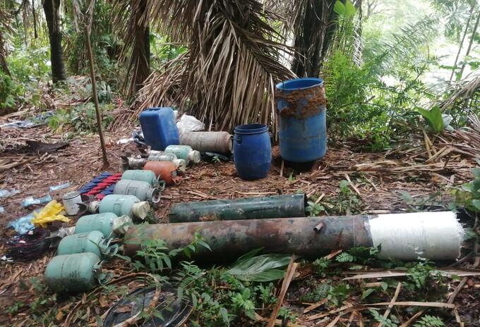 Explosivos en zona rural de Cúcuta