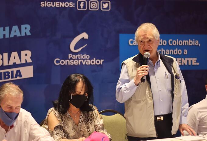 Omar Yepes, presidente del partido Conservador