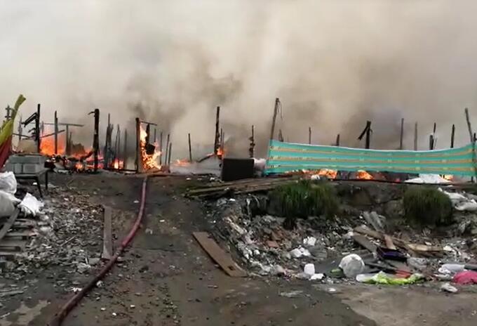 Incendio en Puente Aranda Incendio en Puente Aranda