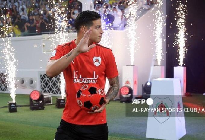James Rodríguez, devalúo y debut en Al Rayyan