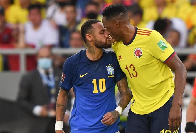Neymar y Yerry Mina