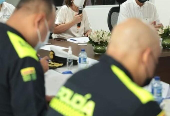 Mesa de seguridad en Cartagena