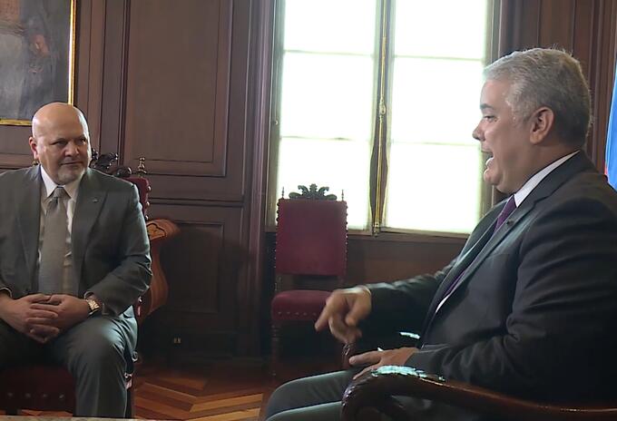 Iván Duque, se reunió con Karim Khan, fiscal de la Corte Penal Internacional