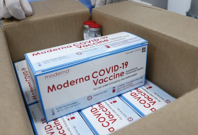 Vacunas de Moderna en Santander.