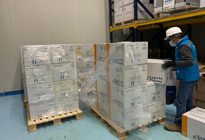 Este lote de vacunas de AstraZeneca fue donados por España.
