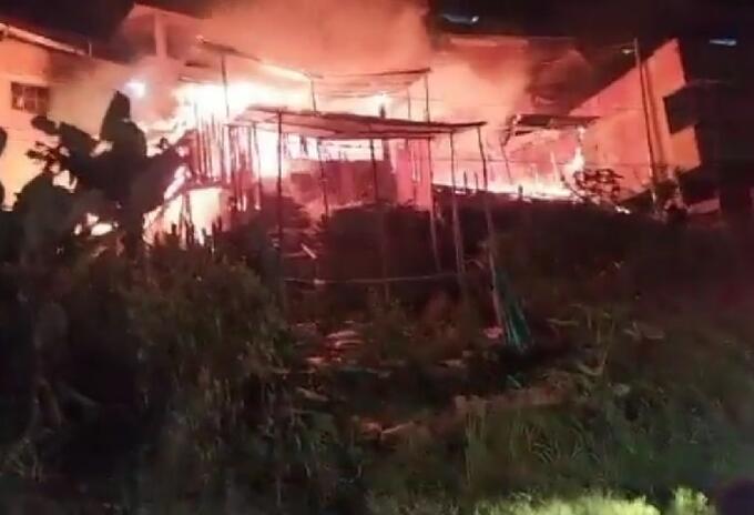 Incendio presentado en Asentamiento humano