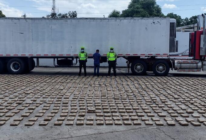 Ubicaron una caleta en la zona de refrigeración del contenedor