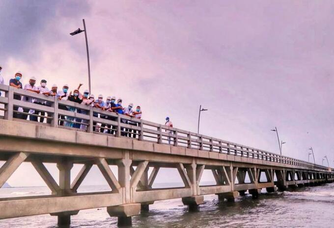 Malecón en Puerto Colombia Malecón en Puerto Colombia