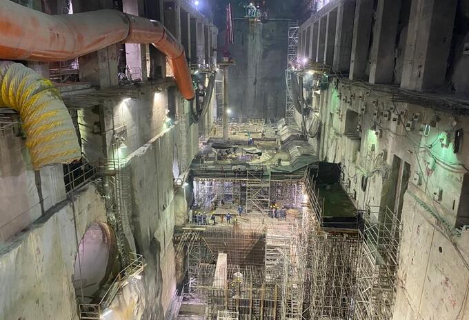 Obras en el megaproyecto Hidroituango.