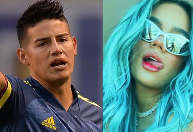 James Rodríguez y Karol G James Rodríguez y Karol G