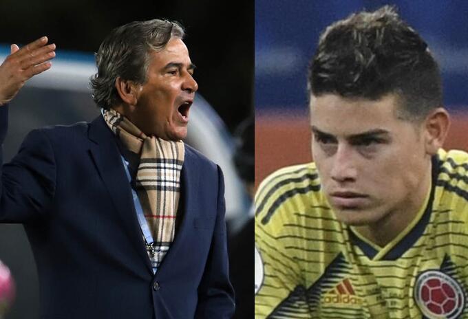 Jorge Luis Pinto y James Rodríguez Jorge Luis Pinto y James Rodríguez