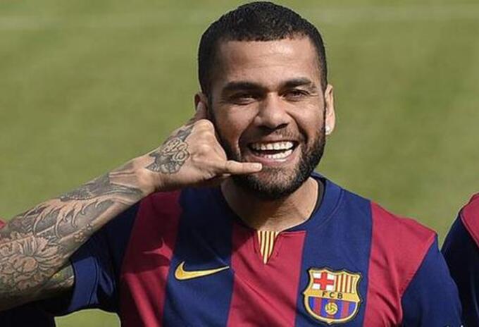 Dani Alves, como jugador del Barcelona