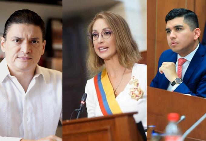 Tito Crissien, Jennifer Arias y Jonathan Malagón