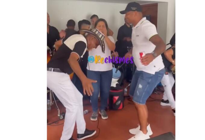 Reapareció Freddy Guarín, muy cachetón y bailando con enorme panza