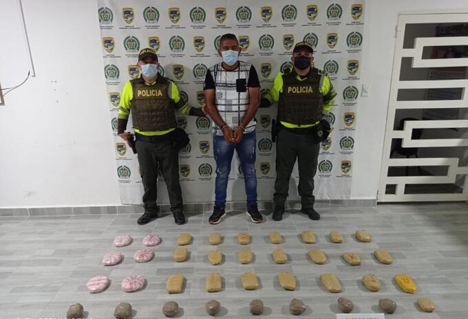 Concejal capturado con 16 kilos de base de coca