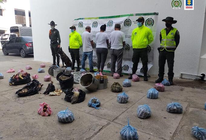Capturados por por el delito de aprovechamiento ilícito de los recursos naturales renovables.