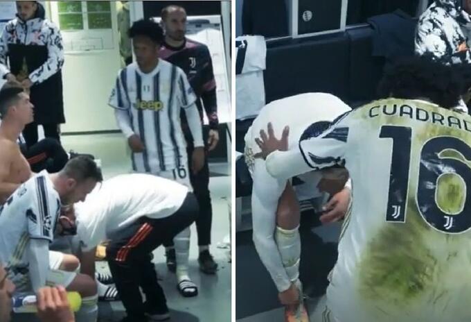 Cuadrado y Cristiano Ronaldo en Juventus