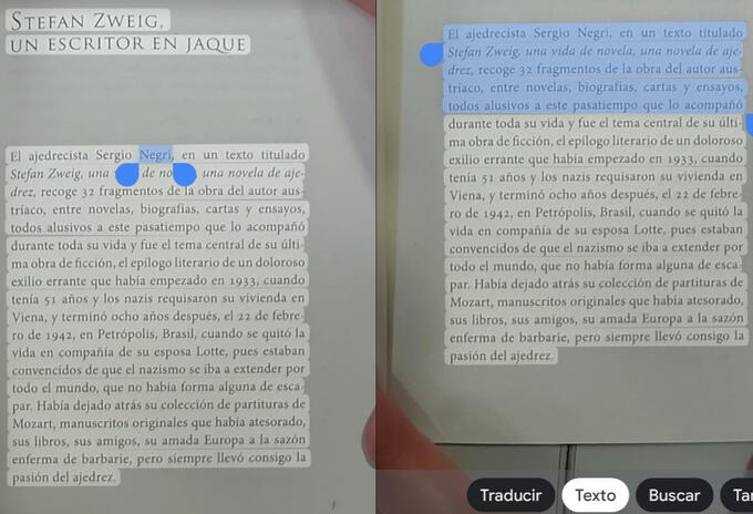 Digitalización de textos en Android