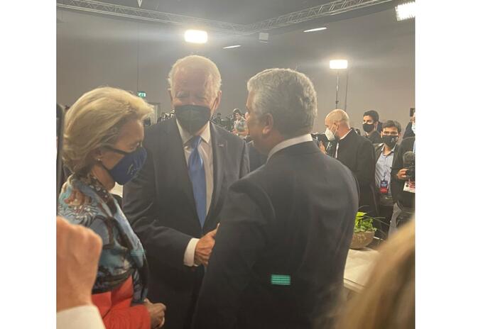 Presidentes Iván Duque y Joe Biden se reunieron en Glasgow