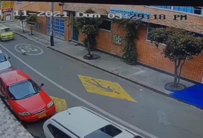 Taxista atropelló a un perrito en Bogotá y ni se inmutó
