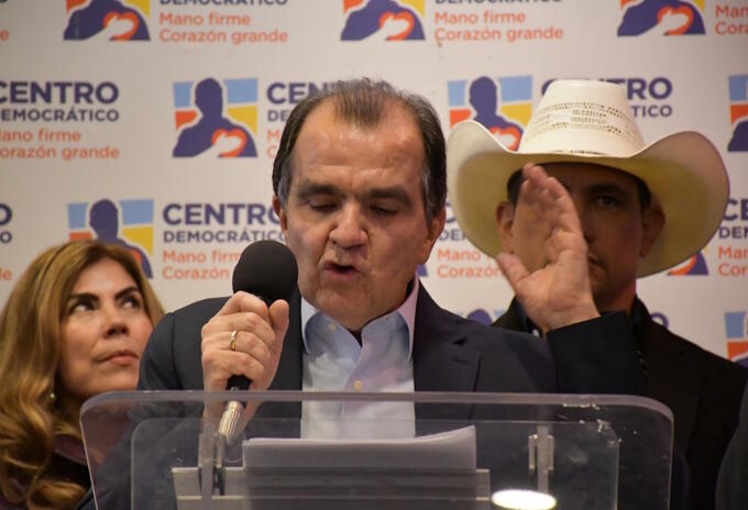 Óscar Iván Zuluaga, candidato del Centro Democrático