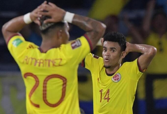 Jugadores de la Selección Colombia