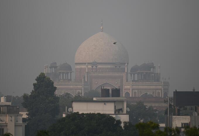 Contaminación en Nueva Delhi, India