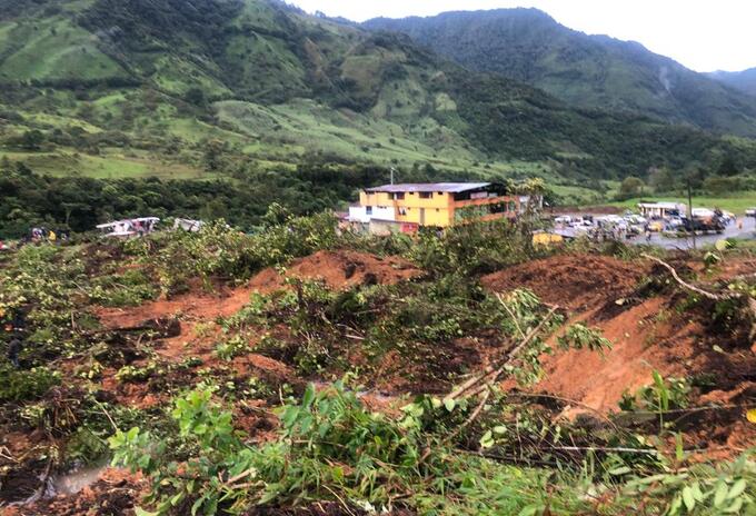 Dos viviendas fueron destruidas por el movimiento de tierra