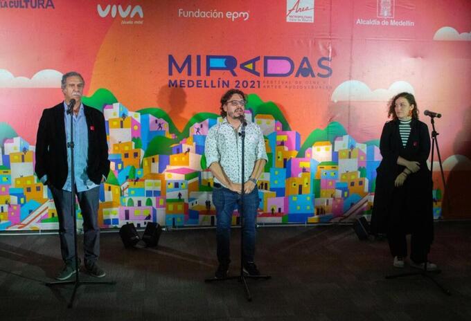 Presentación de Miradas Medellín, Festival de Cine y Artes Audiovisuales.