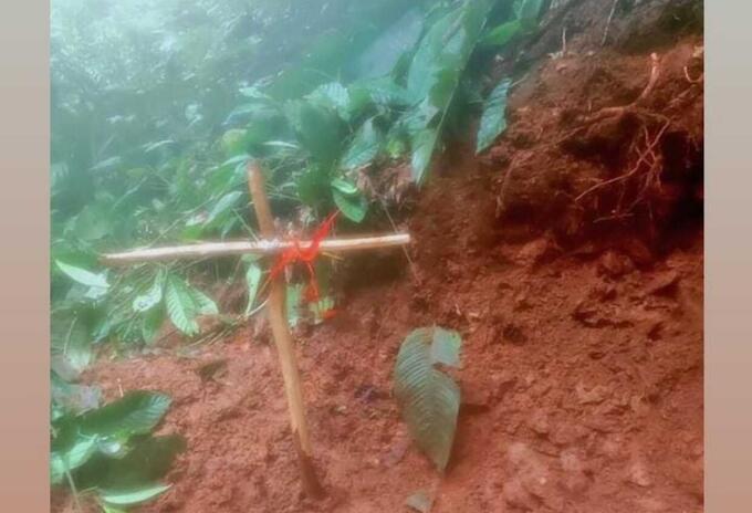 Acá enterraron el cuerpo del niño cubano.