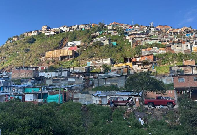Viviendas en riesgo ciudad Bolívar