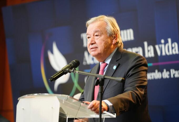 Antonio Guterres en Colombia