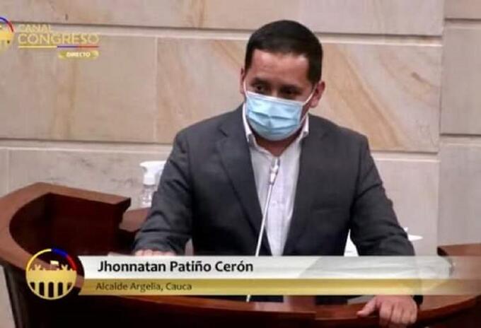 Jhonatan Patiño alcalde Argelia, Cauca