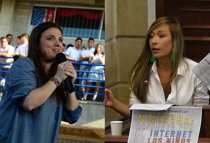 Karen Abudinen y Katherine Miranda, enfrentadas por Abudinear Karen Abudinen y Katherine Miranda, enfrentadas por Abudinear