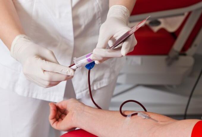 Donación de sangre.