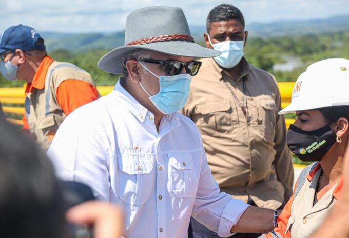 Referencia presidente Iván Duque en Antioquia.